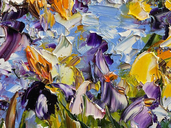 Iris dans les jardins de Monet