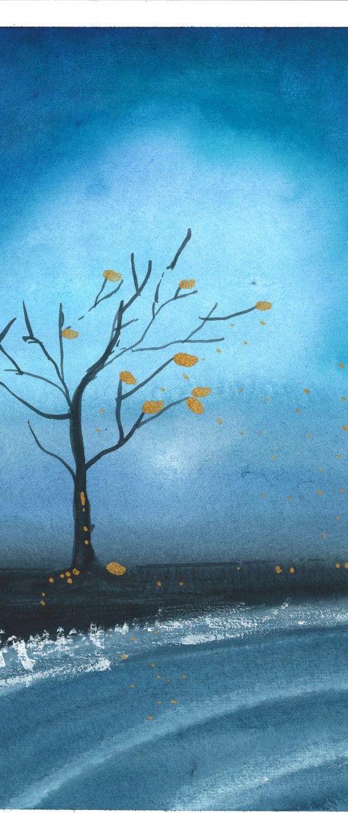 Golden Leaves by Kari Silveira