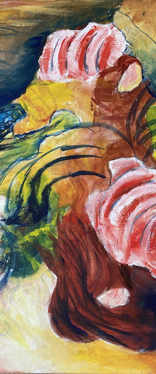 yellow and red I by Marina Buening