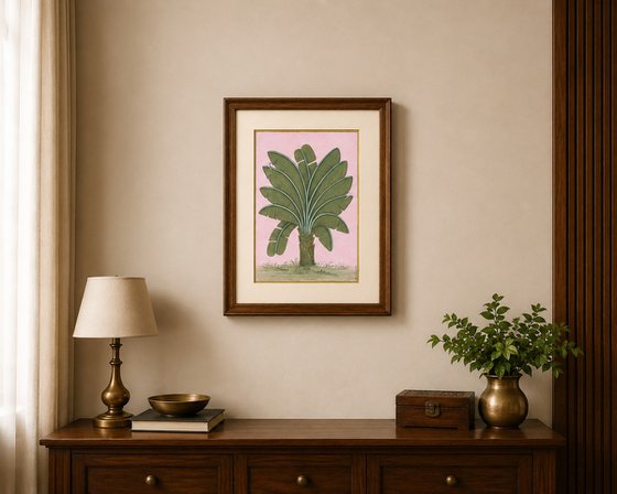 Royal Banana Plant | Miniature Painting