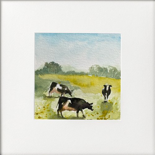 Cows in the Meadow by Teresa Tanner