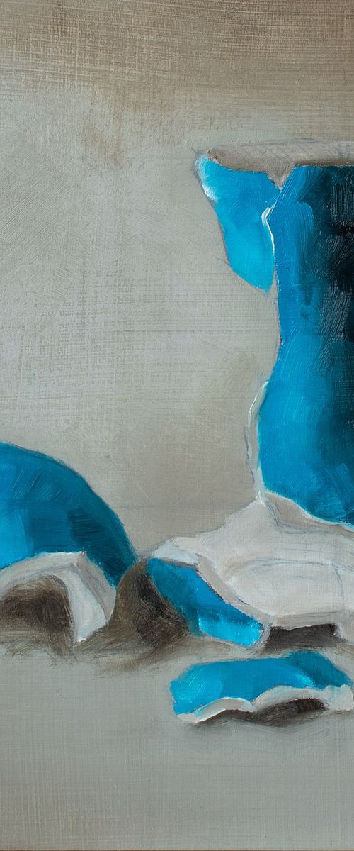 Broken II (blue vase) by David Foster