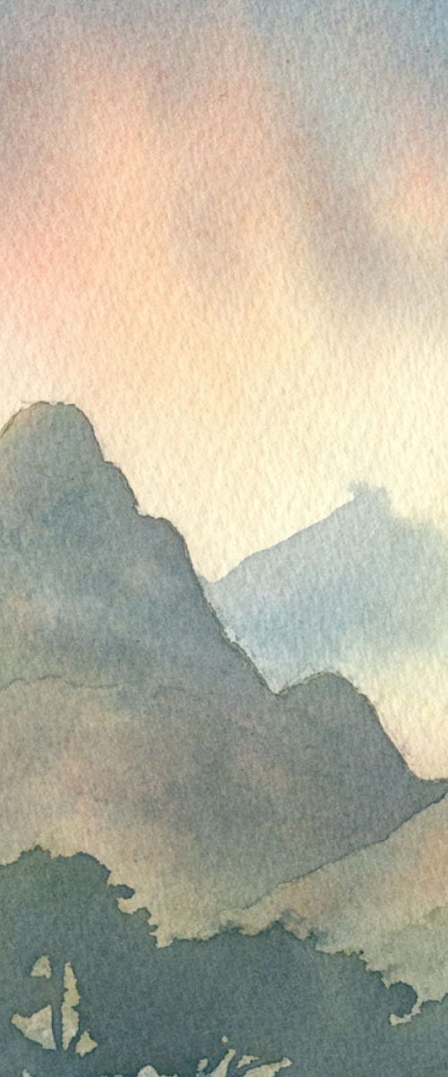 Castle Crag by John Campbell, Mountainpainter.