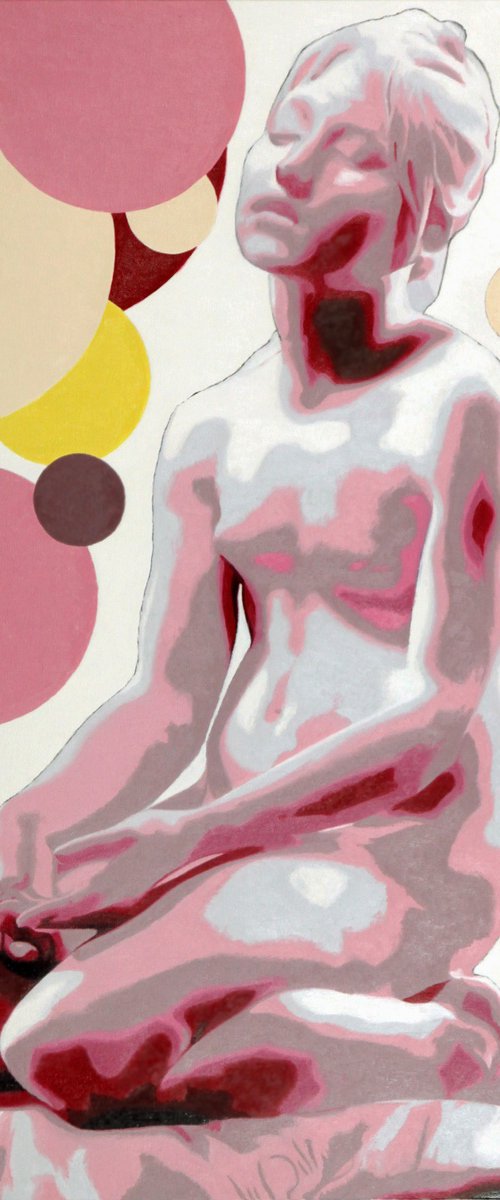 Woman with a Bouquet by Mercédès Soret