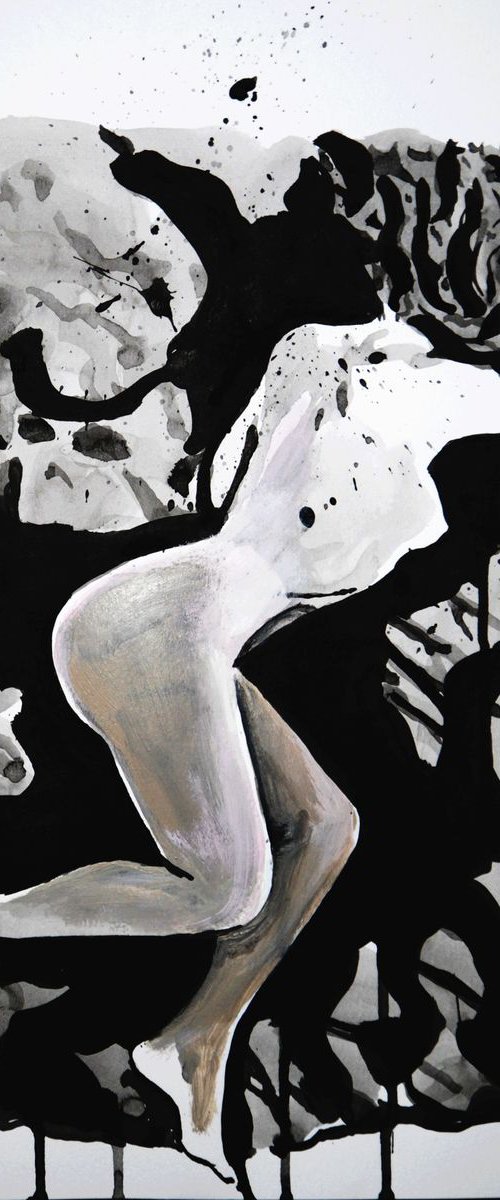 Nude # 282 MXM / 42 x 29.7 cm by Alexandra Djokic