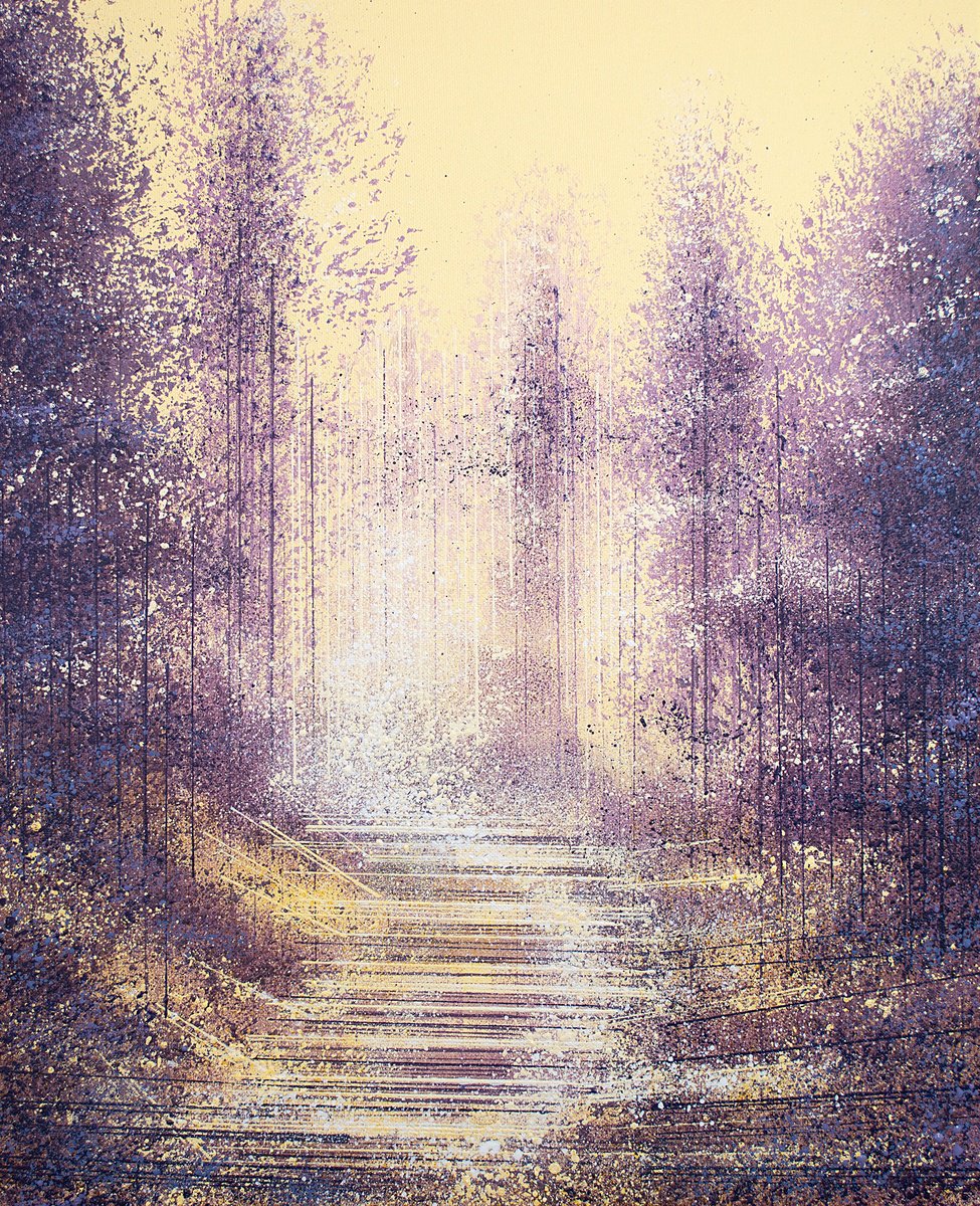  Forest Trees At Dusk By Marc Todd, 18 X 22, Artwork For Sale On Artfinder