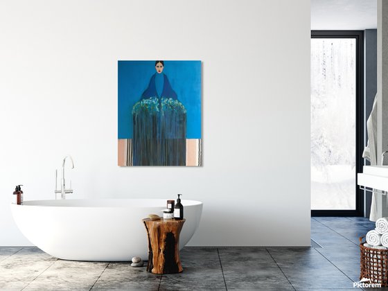 Girl With Flowers — III