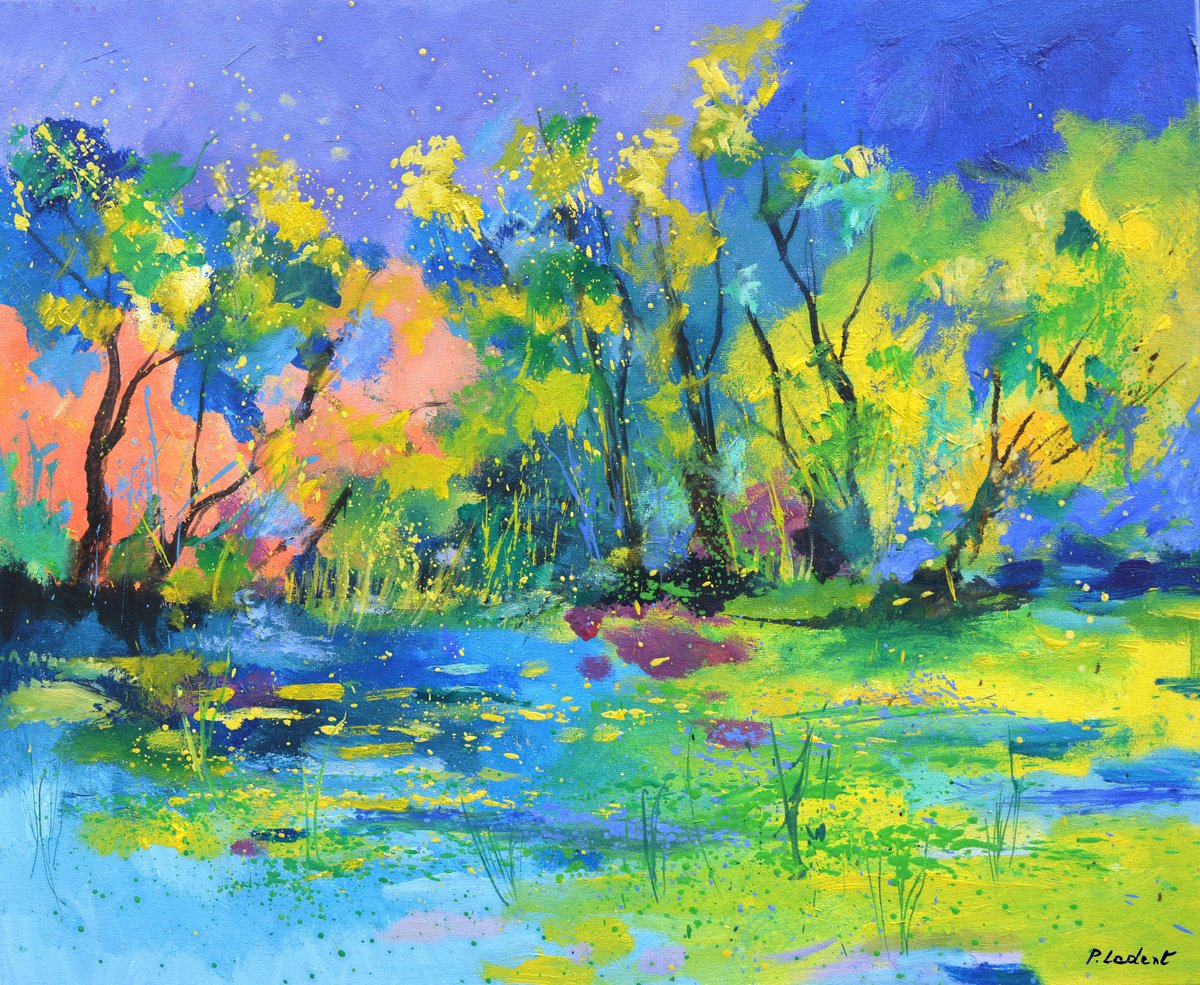 Dancing Trees -6523 By Pol Henry Ledent, 24 X 20, Artwork For Sale On Artfinder