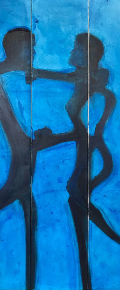 Post Scriptum 404. Triptych by Romuald Mulk Musiolik