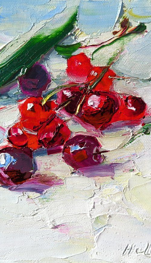 Ripe Cherries by Helen Shukina