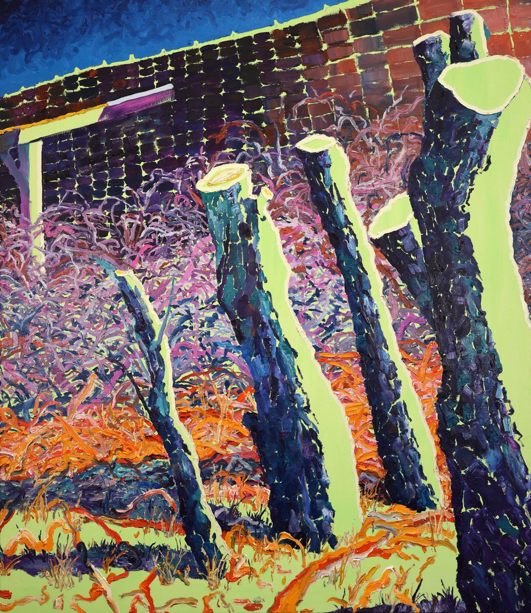 Expressive Landscape Oil Painting By Dominic Virtosu, 51 X 59, Early Spring, Original Artwork