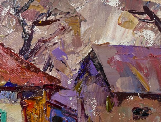 Yard in Sunset Light