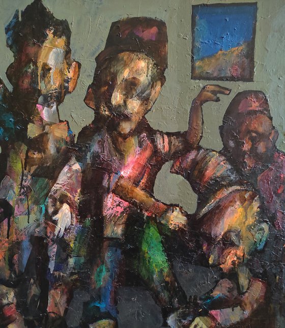 Complainants (90x70cm, oil painting, ready to hang)