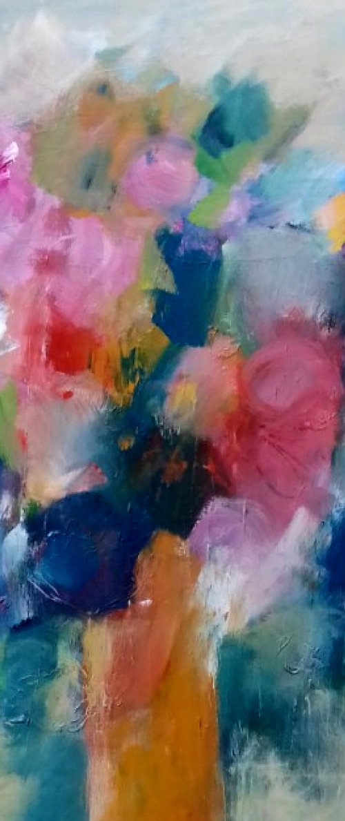 Abstract Floral 3 by Jan Rippingham