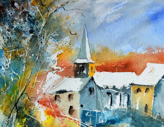 Village  -watercolor