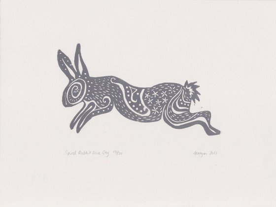 Spiral rabbit (grey)