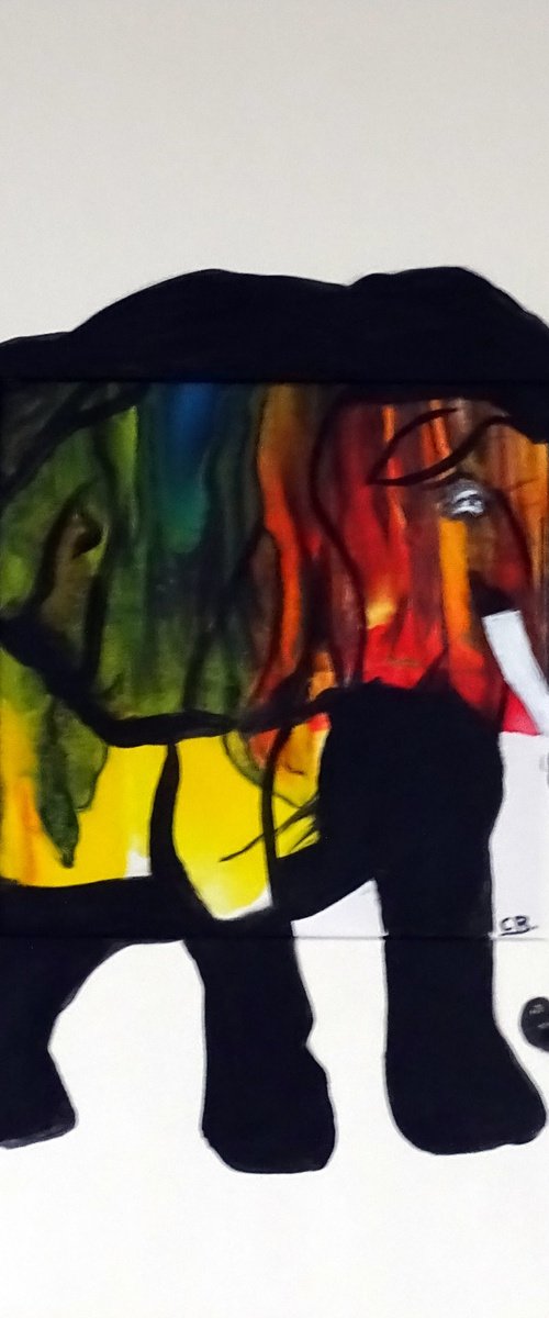 Abstract Elephant by CB.