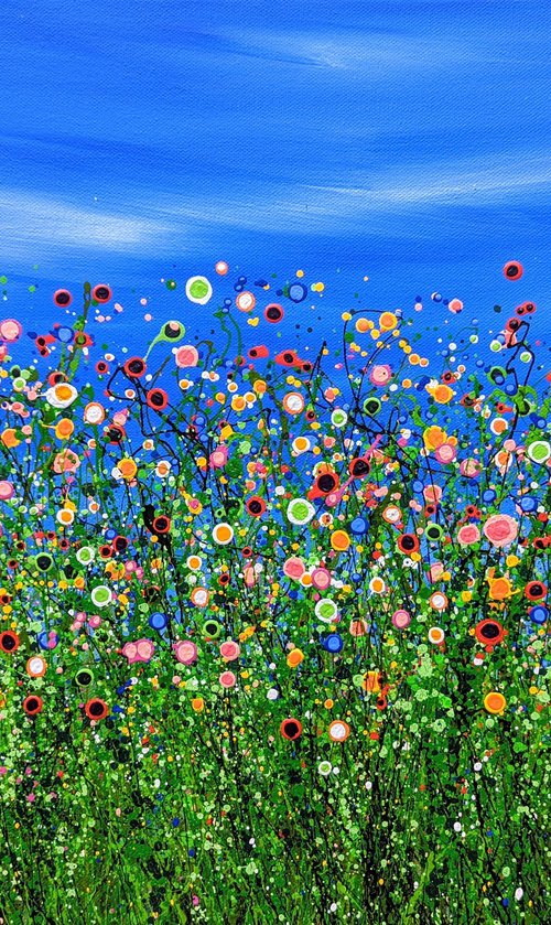 Summer Pop Meadow #3 by Lucy Moore