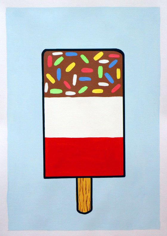 Fab Lolly Pop Art Painting On Paper