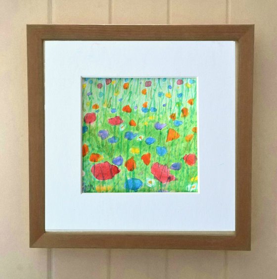 Meadow Flowers - Watercolour, small gift idea