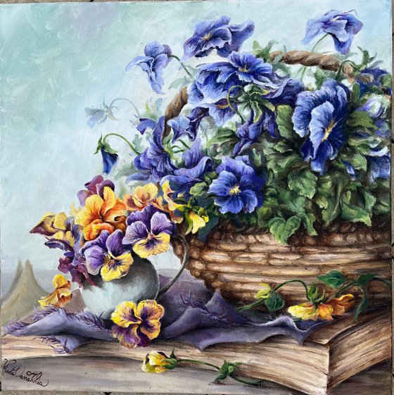 Delicate pansies