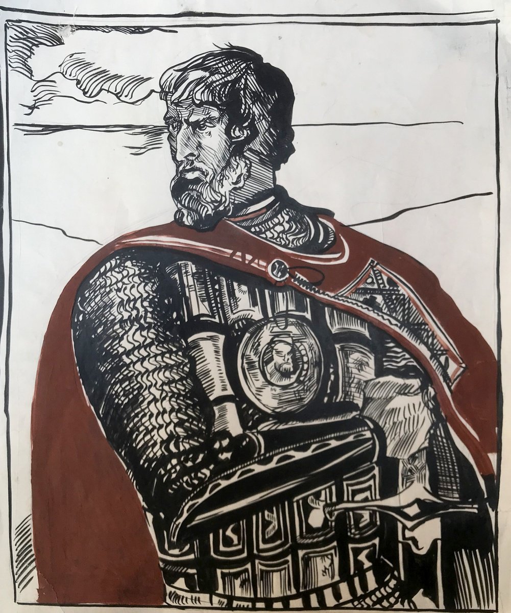 Portrait of a warrior by Oleg and Alexander Litvinov