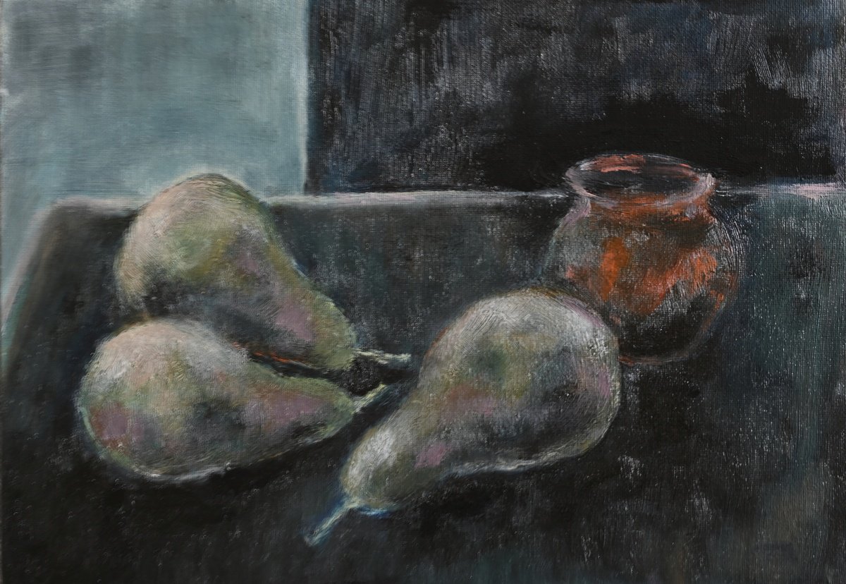 Still life with a copper jug by Elena Zapassky