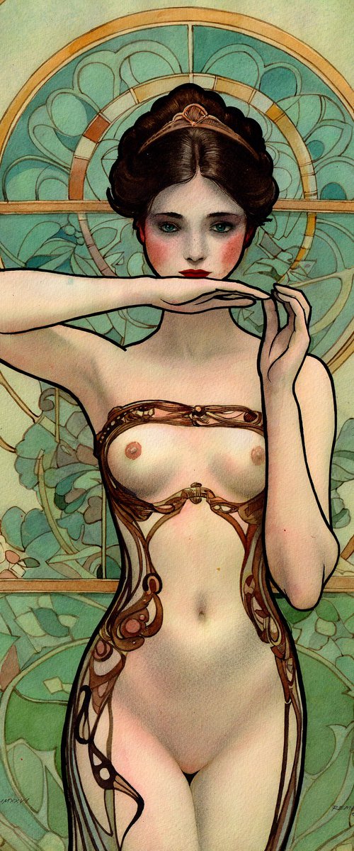 Art Nouveau Girl by REME Jr.