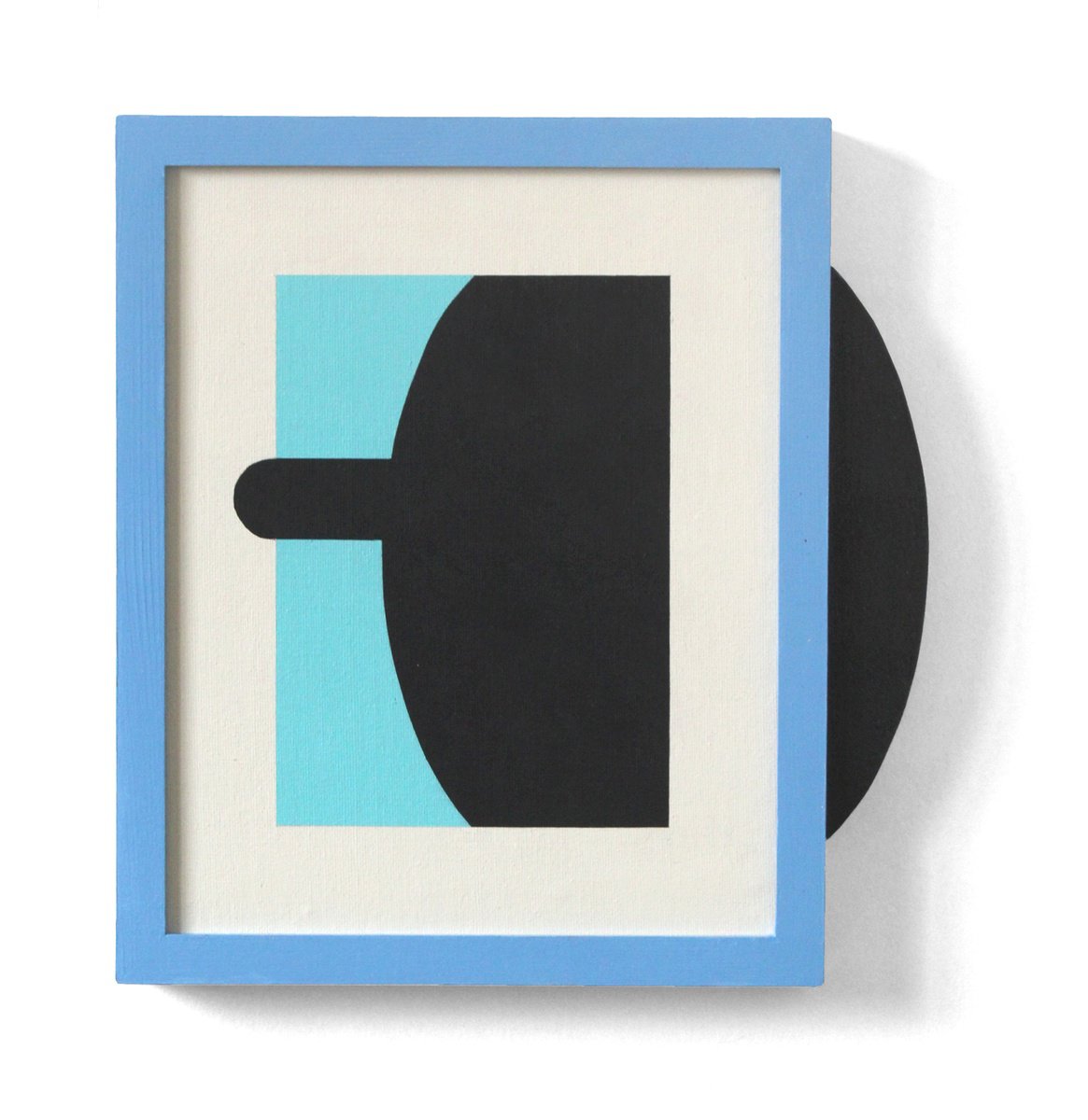 Geometric Abstract Acrylic Painting By Martin Singer, 12 X 13", Cmrg-16, Original Artwork