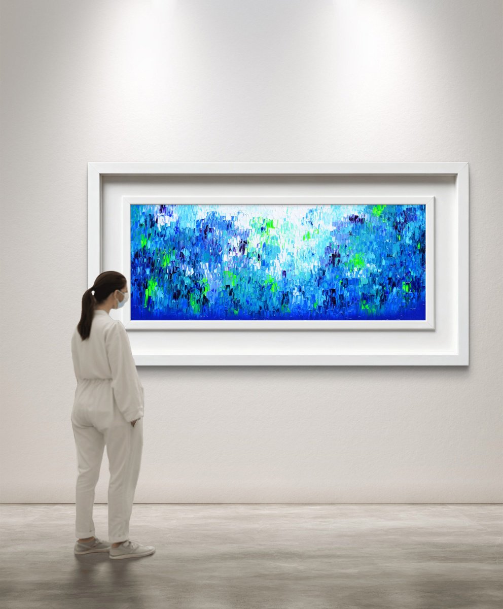 Relief Blue 27 By Soos Tiberiu, 59 X 24, Artwork For Sale On Artfinder