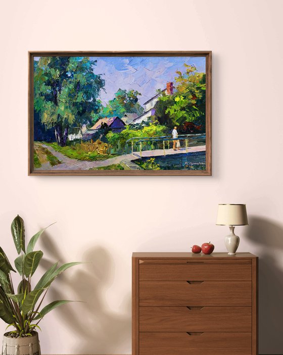 Over the Bridge in the Forest