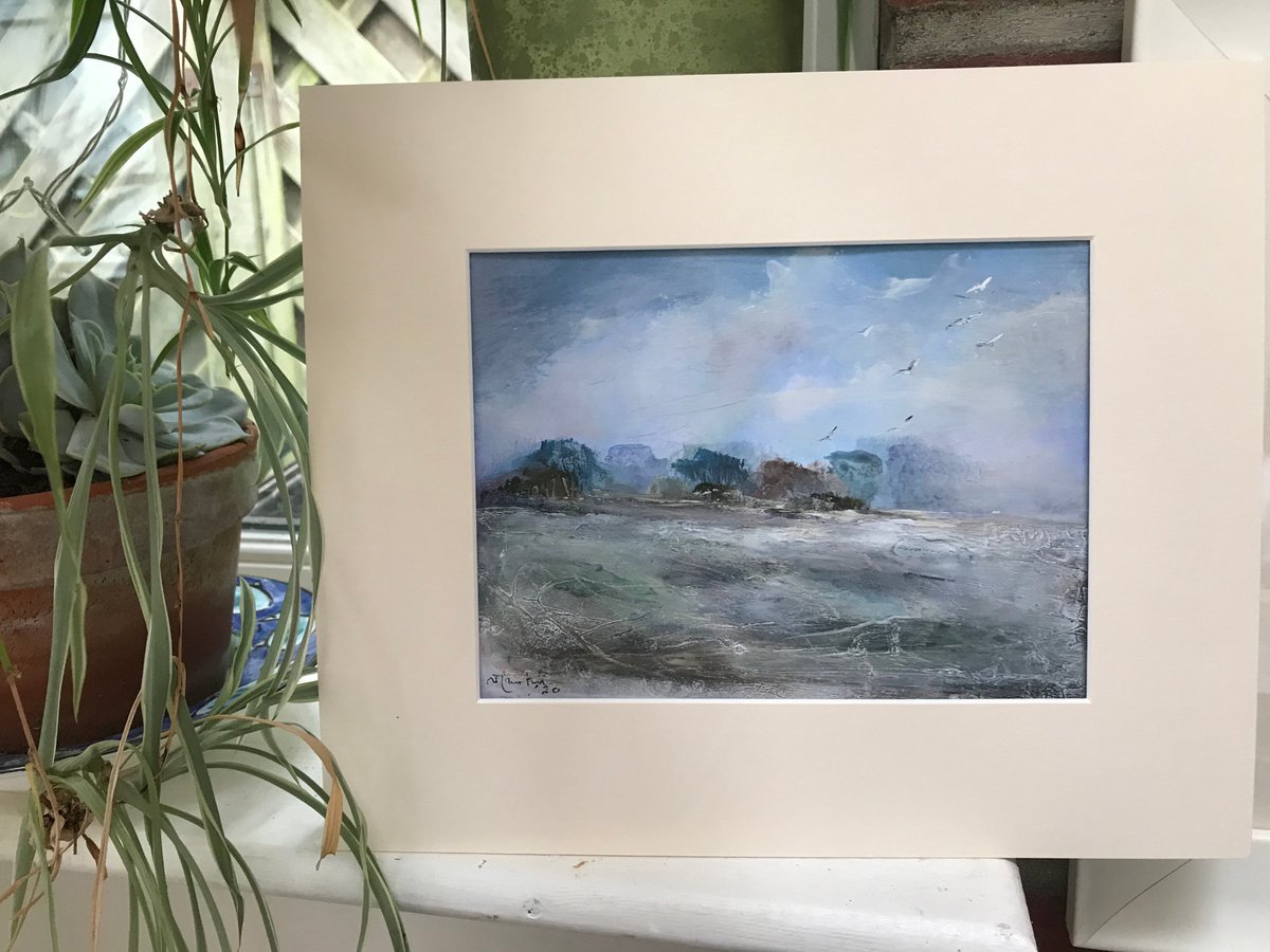 A Cornish Landscape Impressionist Painting by Maxine Anne Martin