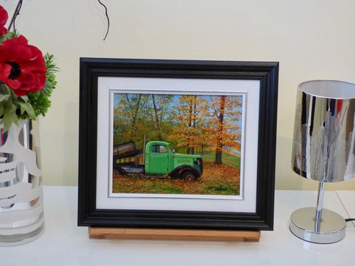 Little Green Truck Near Shelbourne Vermont by Gilbert Lessard