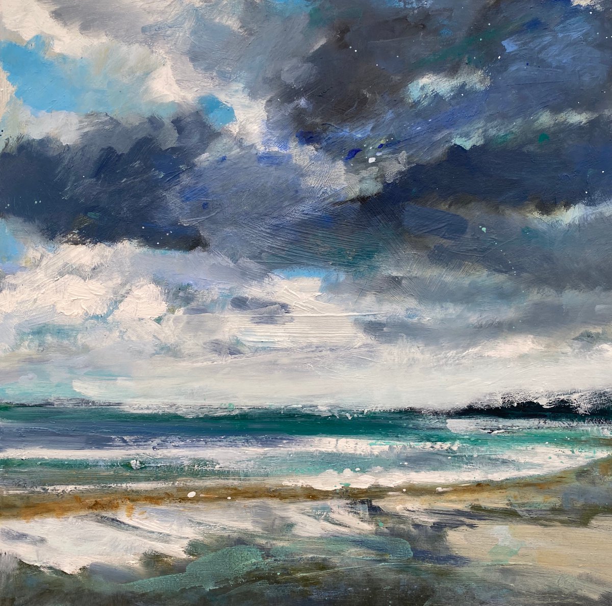 Rain clouds Over Porthminster Beach by Andrew Field