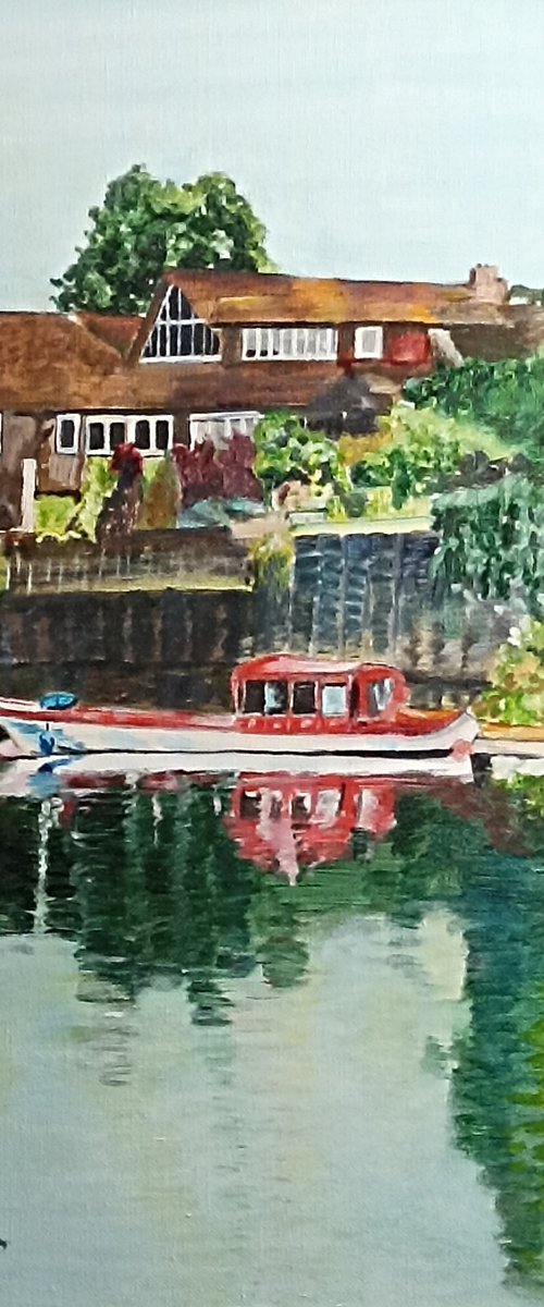 Boat on the Thames by Isabelle Lucas