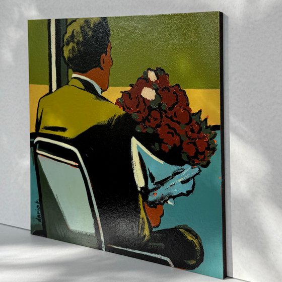 Painting "Man Goes on a Date"