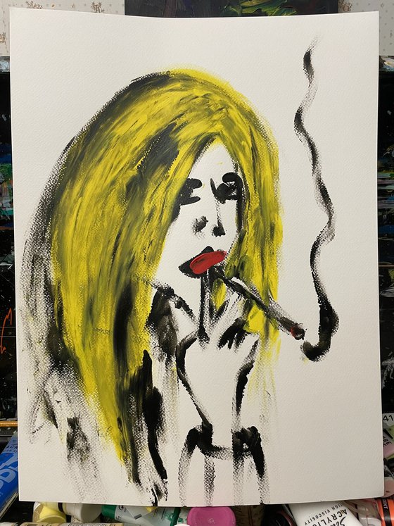 Smoking portrait