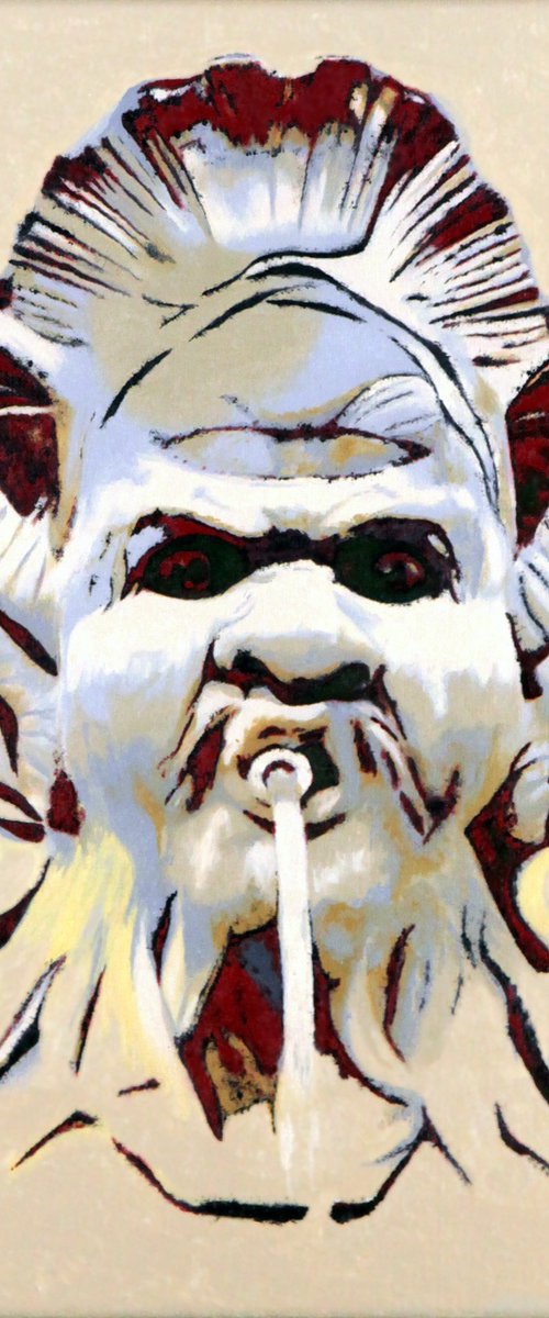 Mask with triton's head by Mercédès Soret