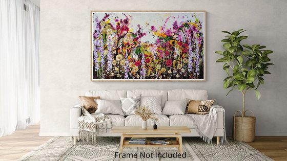 Roseberry Fields Abstract Floral Landscape