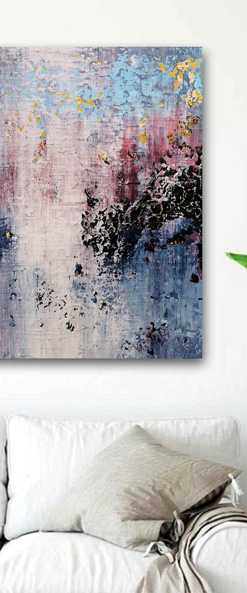 100x100cm. / abstract painting / Abstract 1247 by Alex Senchenko