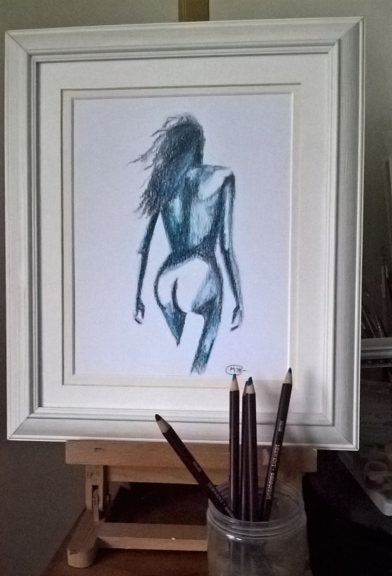 Nude back of a woman