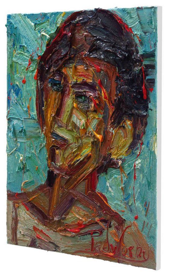 UNTITLED x872 - Original oil painting portrait expressionism