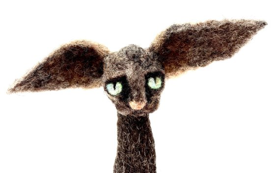 Sergent Pepper, felted cat