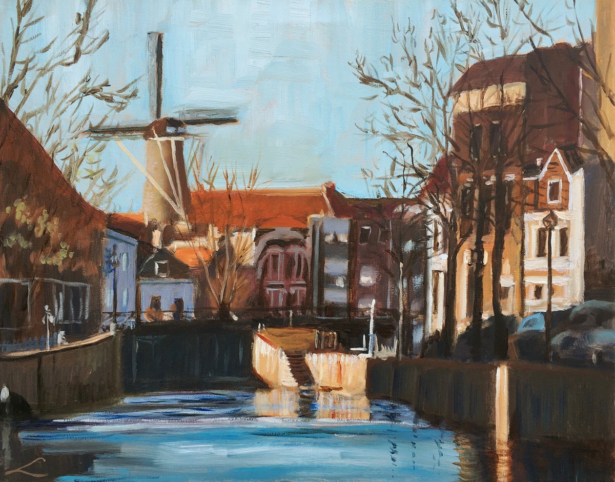 The View Of Schiedam By Elena Sokolova, 20 X 16, Artwork For Sale On Artfinder