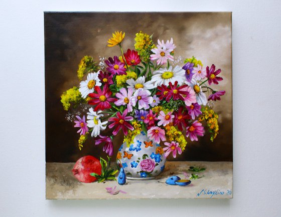 Summer Bouquet, Cosmos Flowers