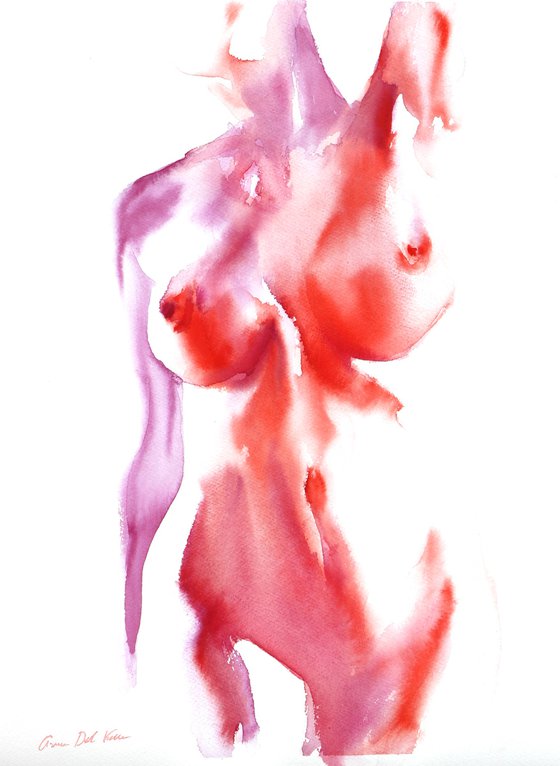 Nude painting "In Fluid Form XVII"