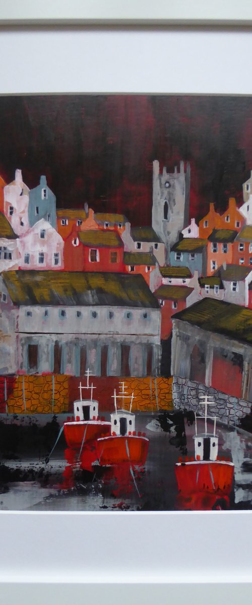 Brixham Trawlers by Elaine Allender