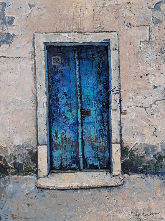 Blue Door  60x80cm