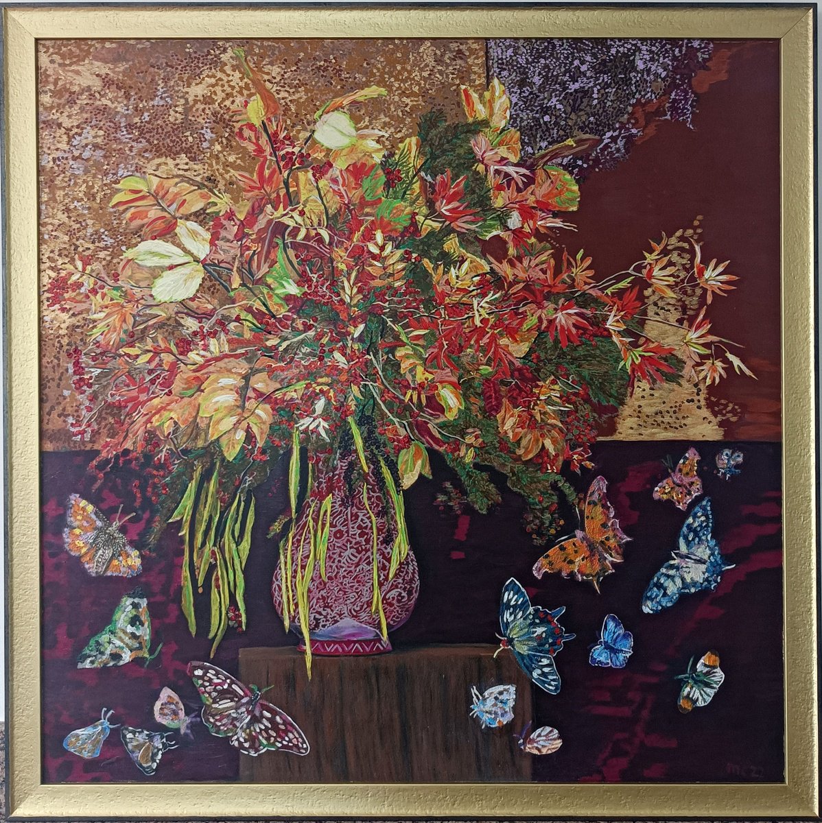 Impressionistic Painting , Longing For Spring By Mieke Van Os, 36 X 36, Artwork For Sale On Artfinder