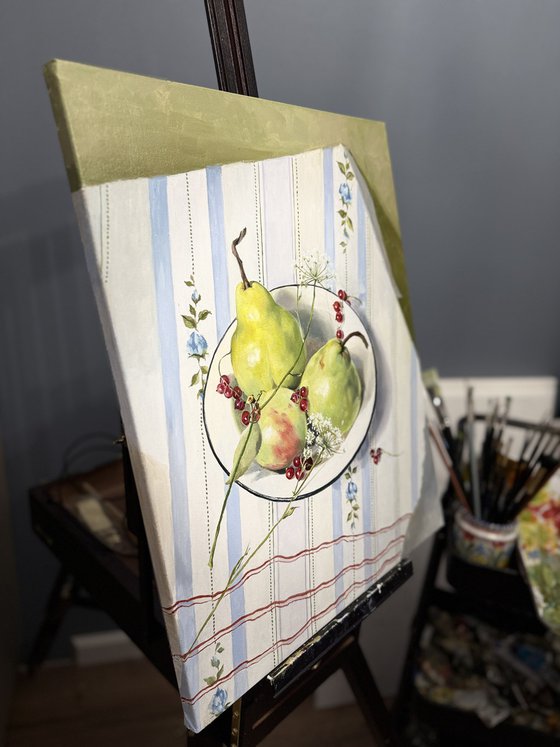 Blue Symphony on the Kitchen Table